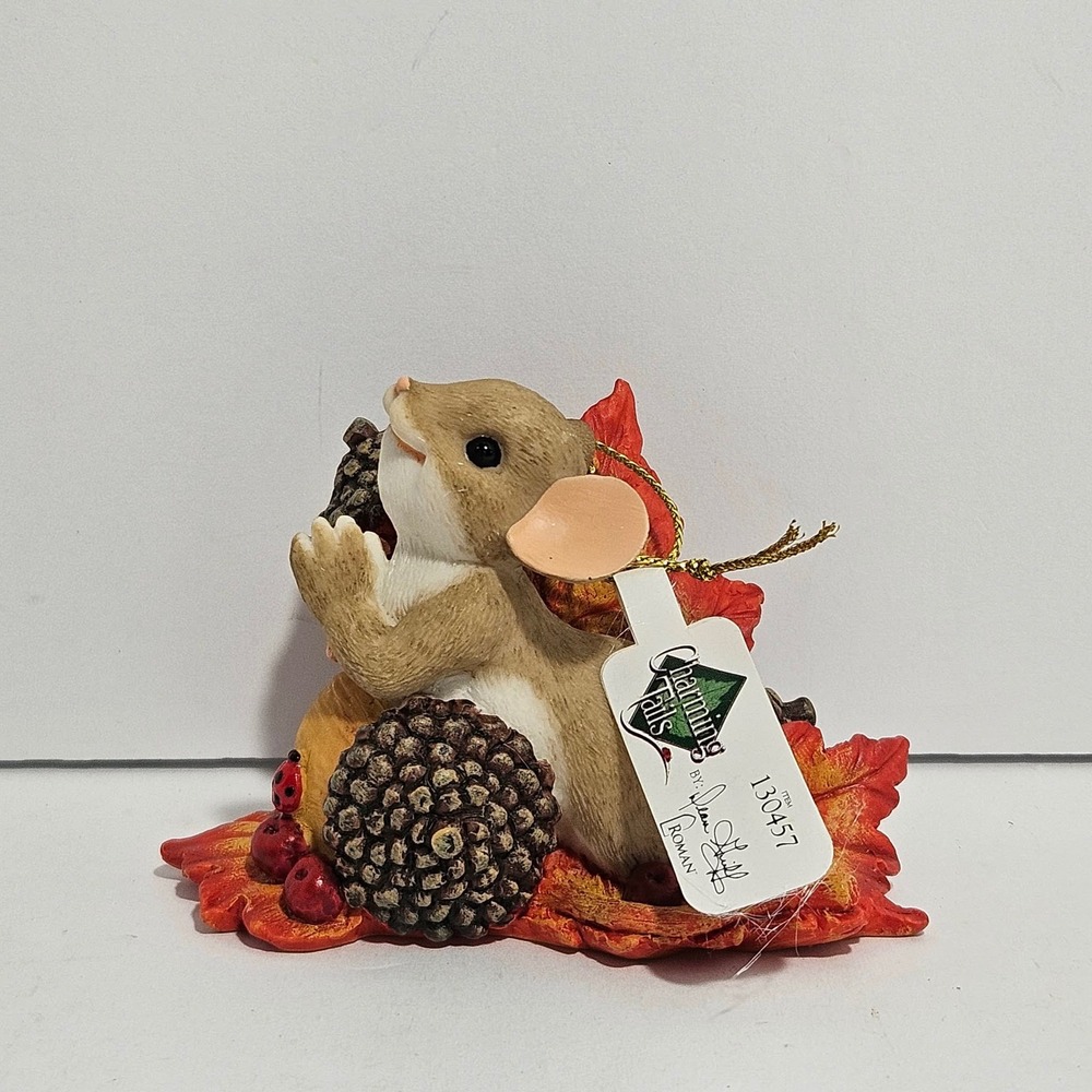 Charming Tails Mouse Figurine Thankful For All You Give 130457 Dean Griff Roman